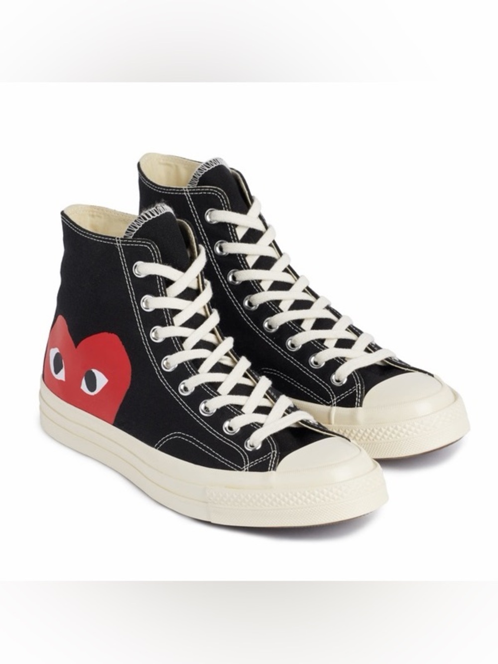 Comme des Garcons PLAY Black High-Top Chuck Taylor’s